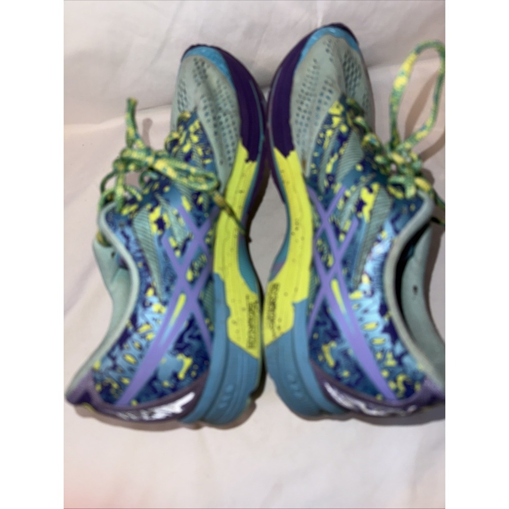 Asics Women's Gel Noosa Tri-10‎ T580N Aqua Purple Running Shoes Lace Up Size 10 - Picture 6 of 9